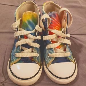 Converse Chuck Taylor All Star Hi Sneaker Toddler Size 8, Tie Dye